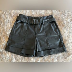 Vegan leather shorts by White House Black Market